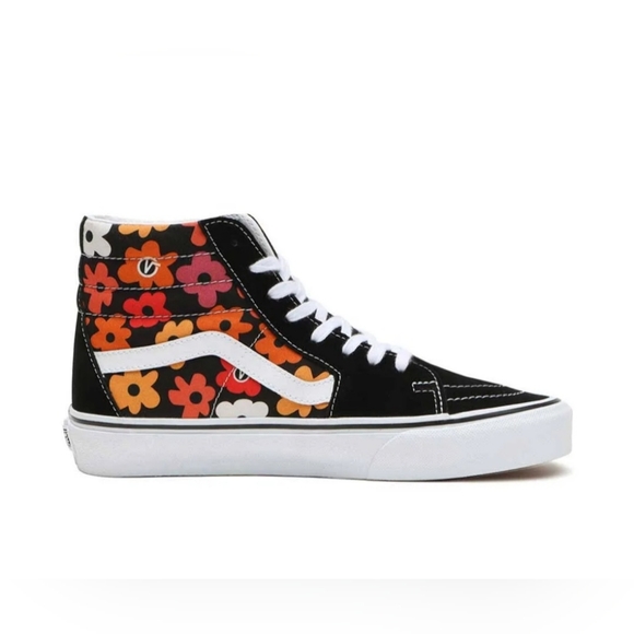 Vans Sk8-Hi Black Flower *NWT* - Picture 6 of 16